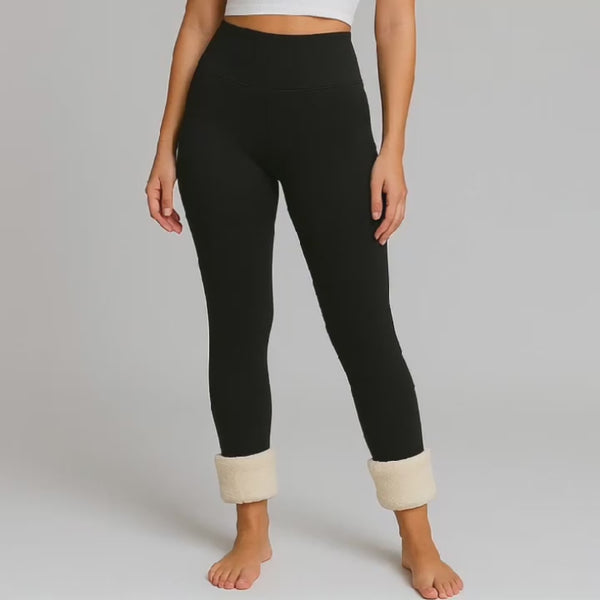 Legging avec doublure en plaid